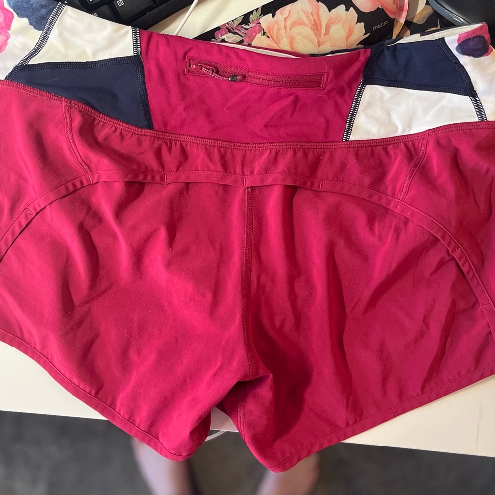 Lululemon Red Speed Up Low-rise 2.5 inch